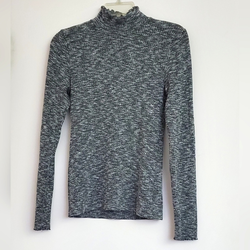 Abercrombie & Fitch Marled Gray Turtleneck